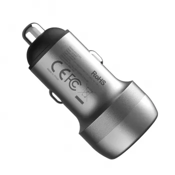 WINX POWER Fast 89W auto lādētājs - USB-C PD 67W + USB-A QC 18W, melns