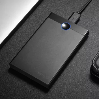 WINX STORE Fast 2,5 collu USB 3.2 Gen 1 SATA HDD/SSD ārējais korpuss, bez skrūvēm, melns