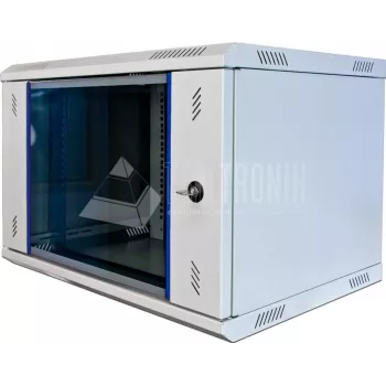 Wirewin WCAB PS2 600X450X15U sienas montāžas skapis 15U, pelēks