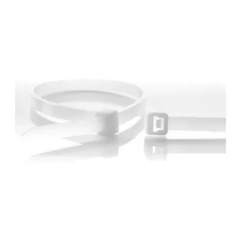 WKK PA66 dabīgas kabeļu savilcēji 100 x 2.5 mm, 100 gab., pašfiksējoši, UL94 V2