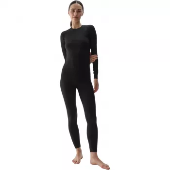 Sieviešu termoaktīvais T-krekls 4F F176 Deep Black Allover XS/S