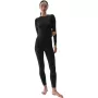 Sieviešu termoaktīvais T-krekls 4F F176 Deep Black Allover XS/S