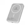 Wozinsky 10 000 mAh magnētiskā power bank baltā krāsā