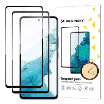 Wozinsky Full Glue rūdīta stikla ekrāna aizsargs Samsung Galaxy A57 (2 iepakojums)