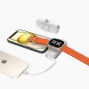 Wozinsky White Lightning (male) - 1m USB-A to Lightning kabelis, balts