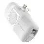 Wozinsky White Lightning (male) - 1m USB-A to Lightning kabelis, balts