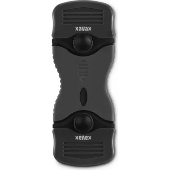 Xavax universālais stikla skrāpis ar 4 rezerves asmeņiem, ievelkamais nerūsējošā tērauda asmens, ergonomisks plastmasas rokturis, melns/sudraba 00111760