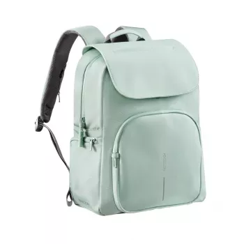 XD Design Soft Daypack Mint 15L Pārstrādāta PET pretzagšanas mugursoma klēpjdatoram ar USB portu un RFID aizsardzību