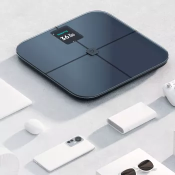 Xiaomi Body Composition Scale S400 PRO viedā vannasistabas svari ar 25 veselības rādītājiem, divfrekvences BIA, Bluetooth 5.0, slēptu LED displeju, mazuļa un priekšmetu svēršanas režīmiem