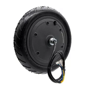 Xiaomi M365 Motors ar Riepu - 350W Bezsuku Līdzstrāvas Rumbas Motors, 10 Collu Bezcaurules Pneimatiskā Riepa, Aizmugurējais Ritenis, Melns
