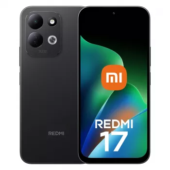 Xiaomi Redmi 17 4G divu SIM, 4GB RAM, 256GB atmiņa, 6.7 collu IPS LCD, 50MP kamera, 5000mAh, melns