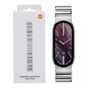Xiaomi Smart Band 10 Asimetriskā metāla siksniņa – Sudraba
