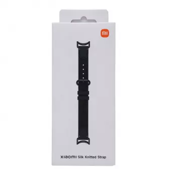 Xiaomi Smart Band 10 adīta zīda siksniņa - Ebony Black