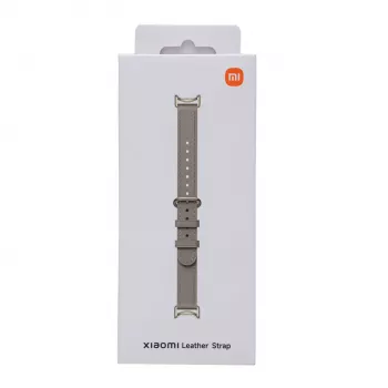 Xiaomi Smart Band 10 ādas siksniņa - pelēka