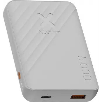 Xtorm Go2 Series Power Bank 5000 mAh 12W USB-C un USB-A Ice White XG2E057