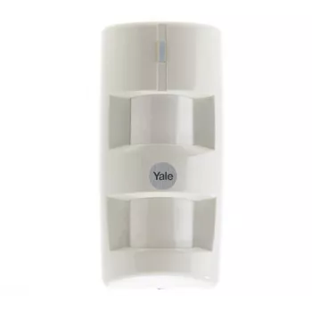 Yale SR-alarm āra kustības sensors, PIR, IP55, 12m uztveršanas attālums, 90° leņķis, 3xAA baterijas, 868MHz, Yale SR viedās mājas signalizācijas sistēmām