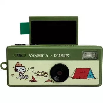 Yashica Funtastic Snoopy Green atslēgu piekariņa kamera – 2MP CMOS, 12MP interpolētā izšķirtspēja, HD video, USB-C