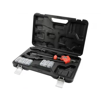 YATO YT-36128 manuālā kniedes uzgriežņu skrūvspīle M3-M12 ar 7 serdeņiem un glabāšanas kastē