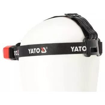 Yato YT-08594 COB LED darba lampa ar magnētisko pamatni un grozāmo āķi, 200 lm, 3x AA, melna/sarkana