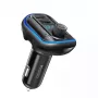 YESIDO Y44 MP3 atskaņotājs ar Bluetooth automašīnas lādētāju, 2 USB, melns