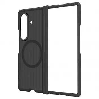 Yuchuan Hybrid Shield MacCase Samsung Galaxy Z Fold8 Ultra, Melns – MagSafe, statīvs, militāra līmeņa aizsardzība