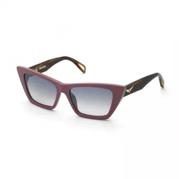 ZADIG & VOLTAIRE SAULESBRĪLES SZV419-55816X Sieviešu Acetāta Rāmis ar Pelēkiem Spoguļstikliem 55/16/140 mm