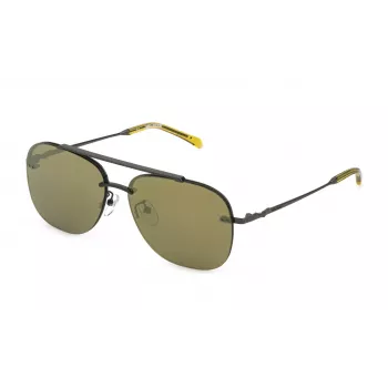 ZADIG & VOLTAIRE SZV277-60568G Vīriešu saulesbrilles Havana/Brūns rāmis Zaļas lēcas 60/14/140 mm