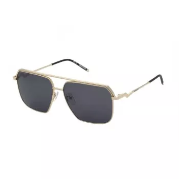 ZADIG & VOLTAIRE SZV413-580300 Vīriešu Saulesbrilles Melns Acetāts Pelēkas Lēcas 58mm
