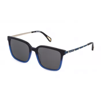ZADIG & VOLTAIRE Sieviešu kaķacsveida saulesbrilles SZV308-550D79 Melnas/Pelēkas