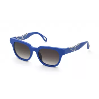 ZADIG & VOLTAIRE Sieviešu kaķacs formas saulesbrilles SZV417-5009GU Melna/Melnpelēka gradienta 50/19/140 mm