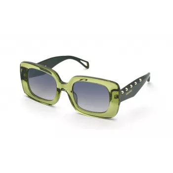 ZADIG & VOLTAIRE Sieviešu kaķacsveida saulesbrilles SZV423-51M40X Havana Acetāts Brūnas gradienta lēcas 51mm