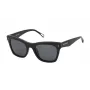 ZADIG & VOLTAIRE Sieviešu Taisnstūra Saulesbrilles SZV373-530700 Melns/Pelēks 53mm