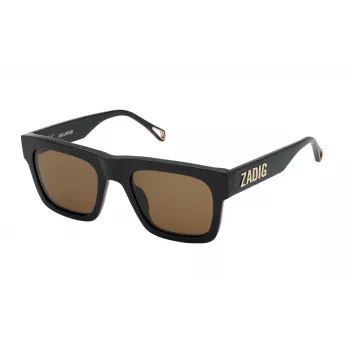 ZADIG & VOLTAIRE sieviešu saulesbrilles SZV325-530700 Grey Havana Acetate Square 53mm