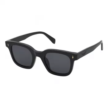 ZADIG & VOLTAIRE Sieviešu Saulesbrilles SZV401-540700 – Melns Acetāta Rāmis, Dūmu Pelēkas Lēcas, 54mm