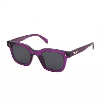 ZADIG & VOLTAIRE sieviešu saulesbrilles SZV401V4801F5 - Acetāta rāmis, UV400 aizsardzība, 48 mm lēcas