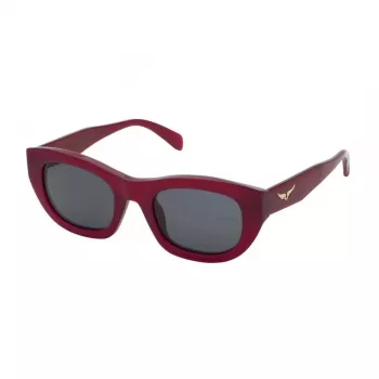 ZADIG & VOLTAIRE Sieviešu saulesbrilles SZV408-5109M5 - Havana acetāta rāmis, brūnas gradienta lēcas, UV400 aizsardzība