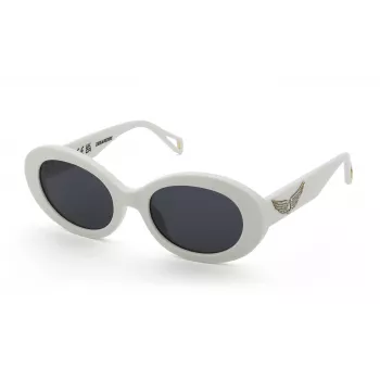 ZADIG & VOLTAIRE Sieviešu saulesbrilles SZV460S5303GF - Melns acetāta rāmis, pelēkas gradienta lēcas, 53 mm