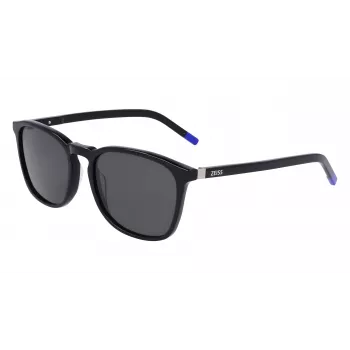ZEISS MAN ZS22511S54180 saulesbrilles - taisnstūra acetāta rāmis ar pelēkām lēcām