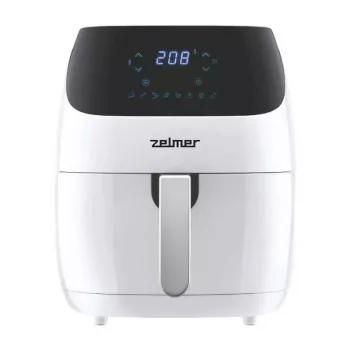 Zelmer ZAF5501W Bezeļļas fritieris, 5L, 1500W, digitālais skārienpanelis, balts