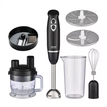 Zelmer ZHB4600 QubeMaster rokas blenderis 1200W, ar mainīgu ātrumu un turbo funkciju, melns/sudrabs