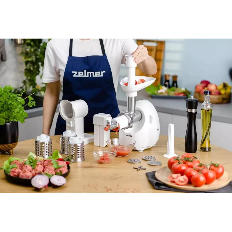 Zelmer ZMM4055B Elektriskā gaļas maļamā mašīna 1900 W Balta