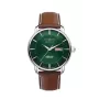 Zeppelin Atlantic 84664 Automātiskais pulkstenis, 40 mm, melns ciparnīcas, brūna ādas siksna