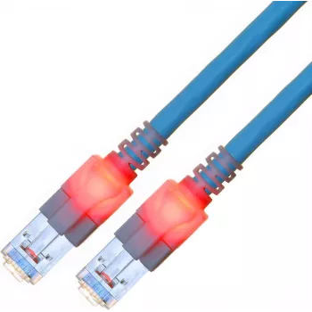 ZVK GmbH EasyLan DualBoot LED tīkla kabelis RJ-45 male to RJ-45 male 50 cm SFTP CAT 6 zils CS1OBCDCD0005