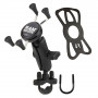 RAM Mounts X-Grip tālruņa turētājs uz stūres ar U veida skavu (RAM-B-149Z-UN7)