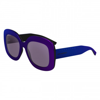 Karl Lagerfeld sieviešu saulesbrilles KL6165S-500 kaķa acs formas, violeta rāmis, pelēkas gradienta lēcas, 53mm