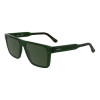 Lacoste vīriešu saulesbrilles L6059SN-301, taisnstūra rāmis Havana, brūnas lēcas, 56mm