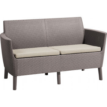 KETER dārza dīvāns diviem Salemo 2 Seater Sofa, bēšs