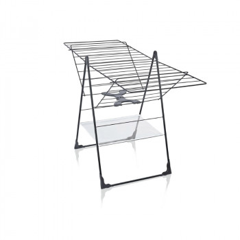 LEIFHEIT Classic 250 Flex Black salokāms veļas žāvētājs, 25 m, melns