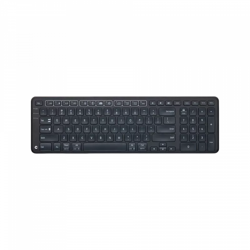 CHERRY Stream Wireless bezvadu tastatūra universāla RF Bezvadu + USB AZERTY Beļģu Melna