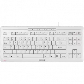 CHERRY STREAM TKL tastatūra Universāla USB AZERTY Franču Baltā